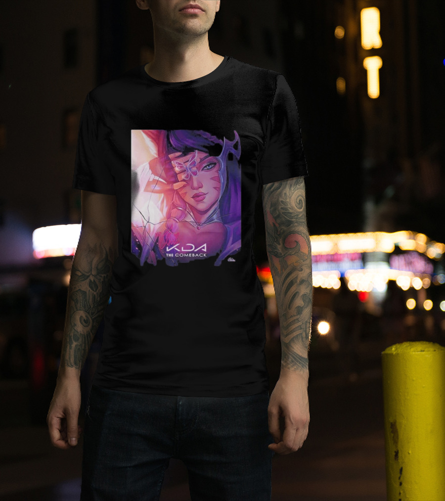 Ahri KDA The Comeback Arcane League Of Legends By Nikkotari T-Shirt