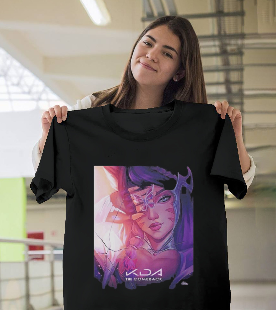 Ahri KDA The Comeback Arcane League Of Legends By Nikkotari T-Shirt