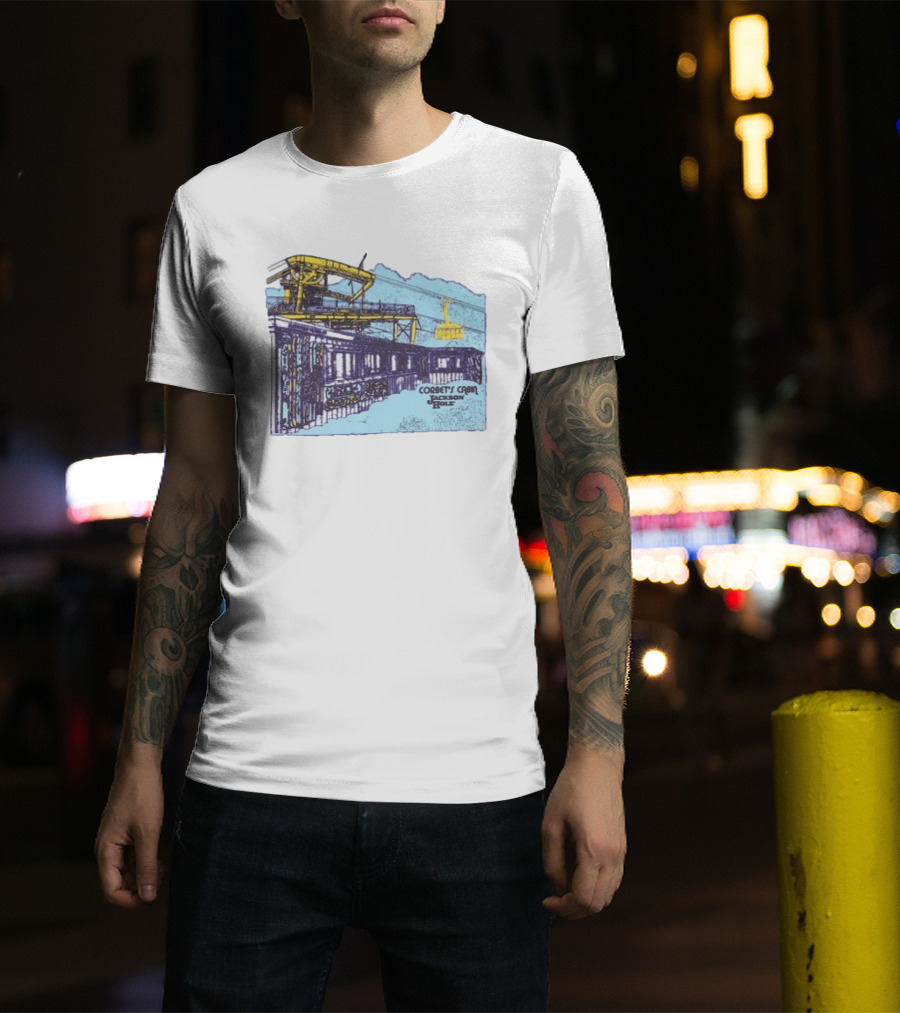 Jackson Hole Corbets Cabin Tram Wyoming Scenic Adventure T-Shirt