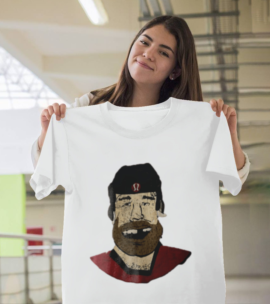Lululemon Brent Burns Cartoon Hockey Player Missing Teeth T-Shirt