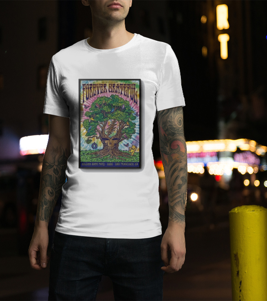 Forever Grateful Rainbow Tree Golden Gate Park 2026 San Francisco T-Shirt
