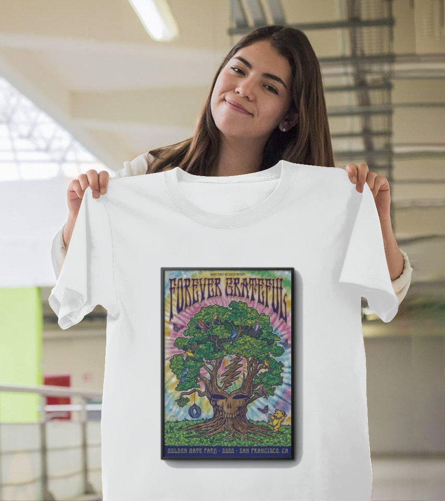 Forever Grateful Rainbow Tree Golden Gate Park 2026 San Francisco T-Shirt