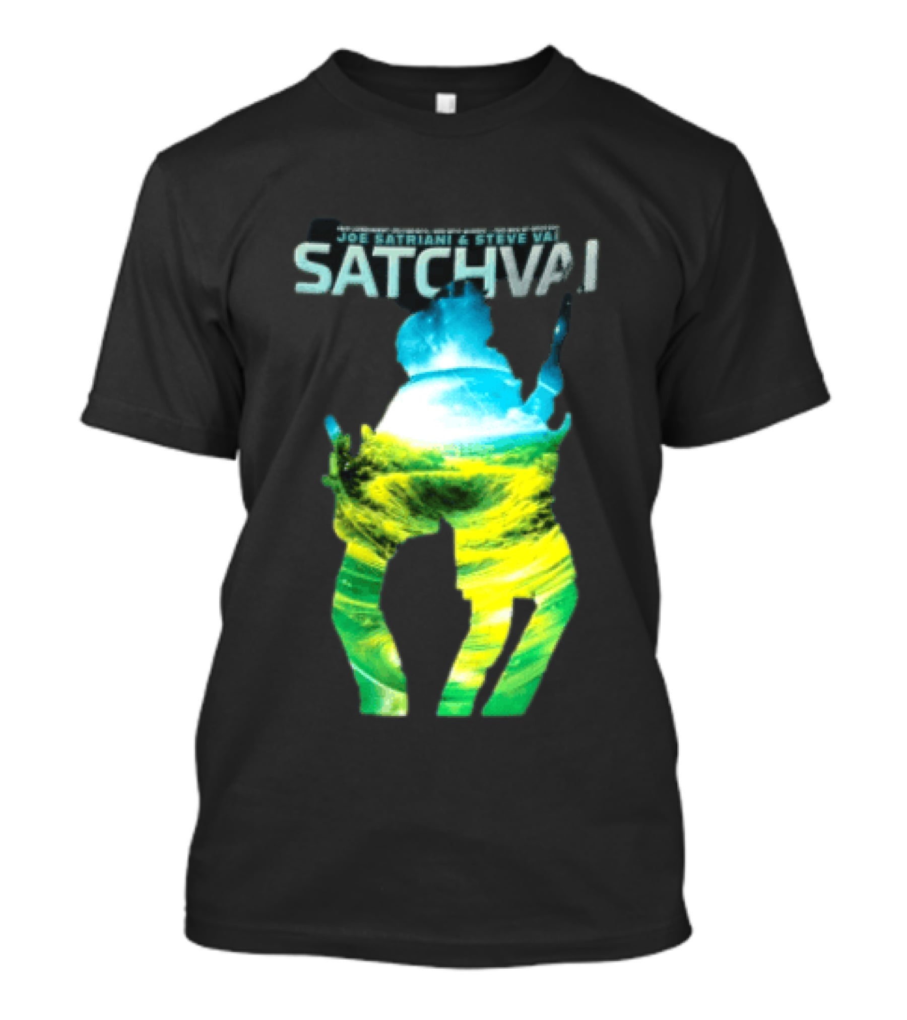 Joe Satriani Steve Vai Satch Vai Legendary Guitarists The Sea Of Emotion T-Shirt