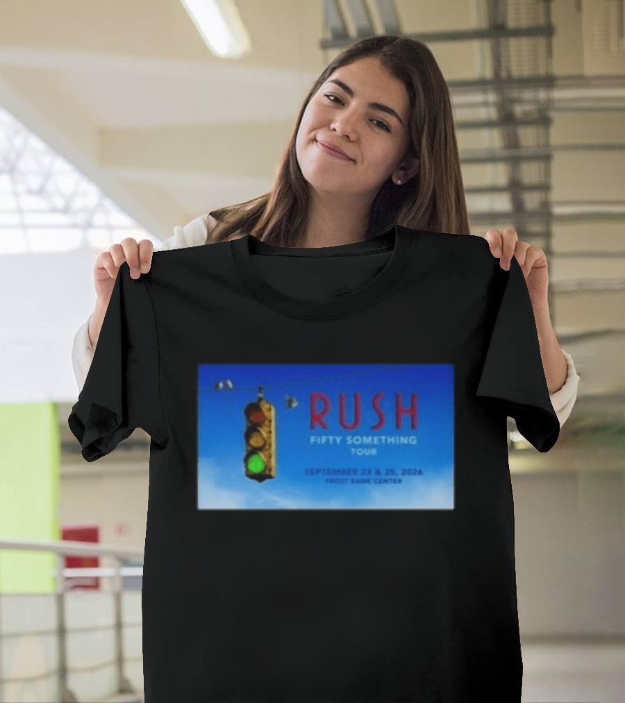 Rush Fifty Something Tour San Antonio TX September 23 25 2026 Frost Bank Center Concert T-Shirt
