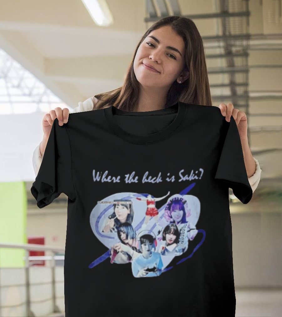 Saki Sakura Where The Heck Is Collage Of Female Idol Photos Miyawaki T-Shirt