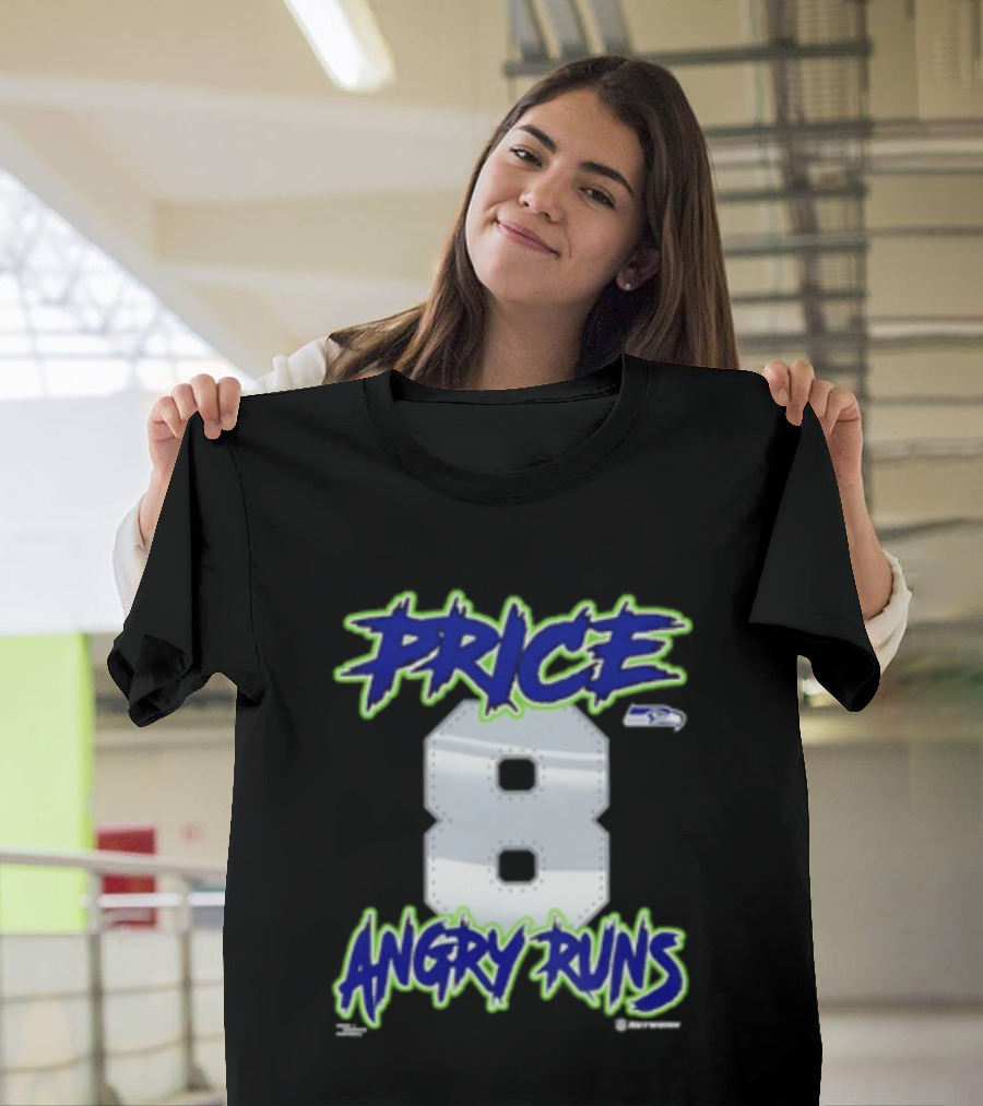 Seattle Seahawks Price 8 Angry Runs 2026 T-Shirt