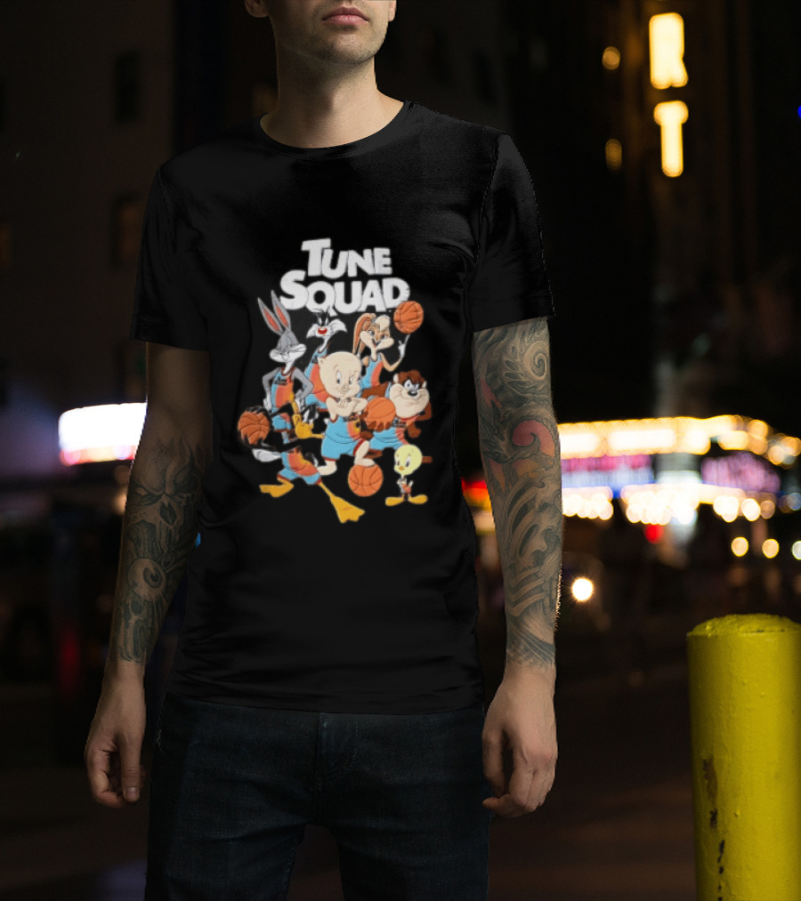 Tune Squad Looney Tunes Characters Basketball Space Jam T-Shirt