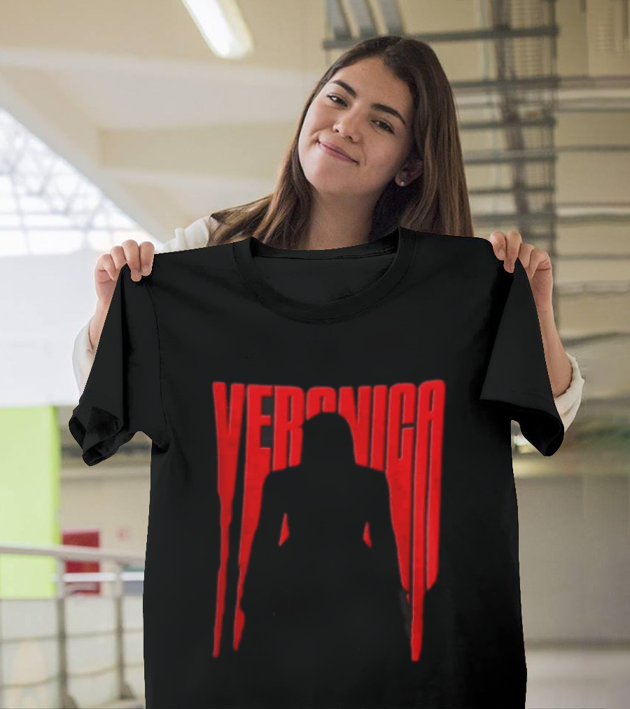 Veronica Red Dripping Font T-Shirt