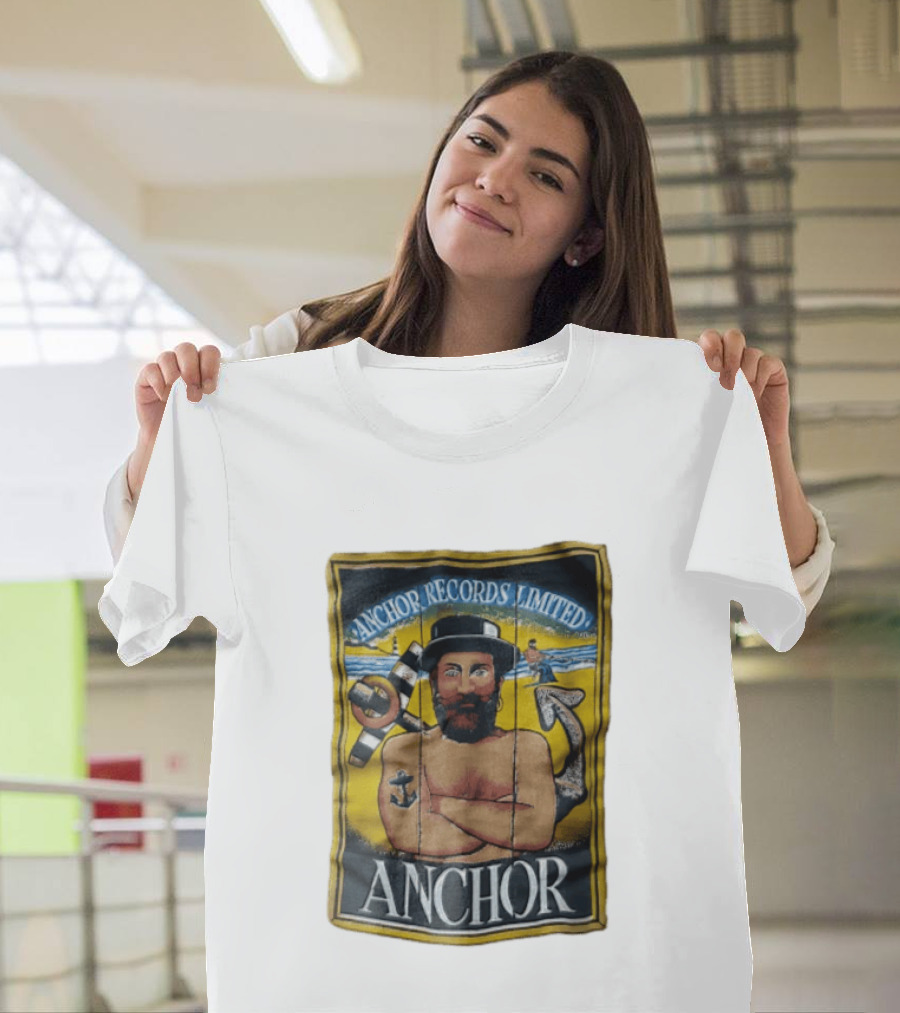Anchor Records Limited Bearded Sailor With Tattooed Arms T-Shirt