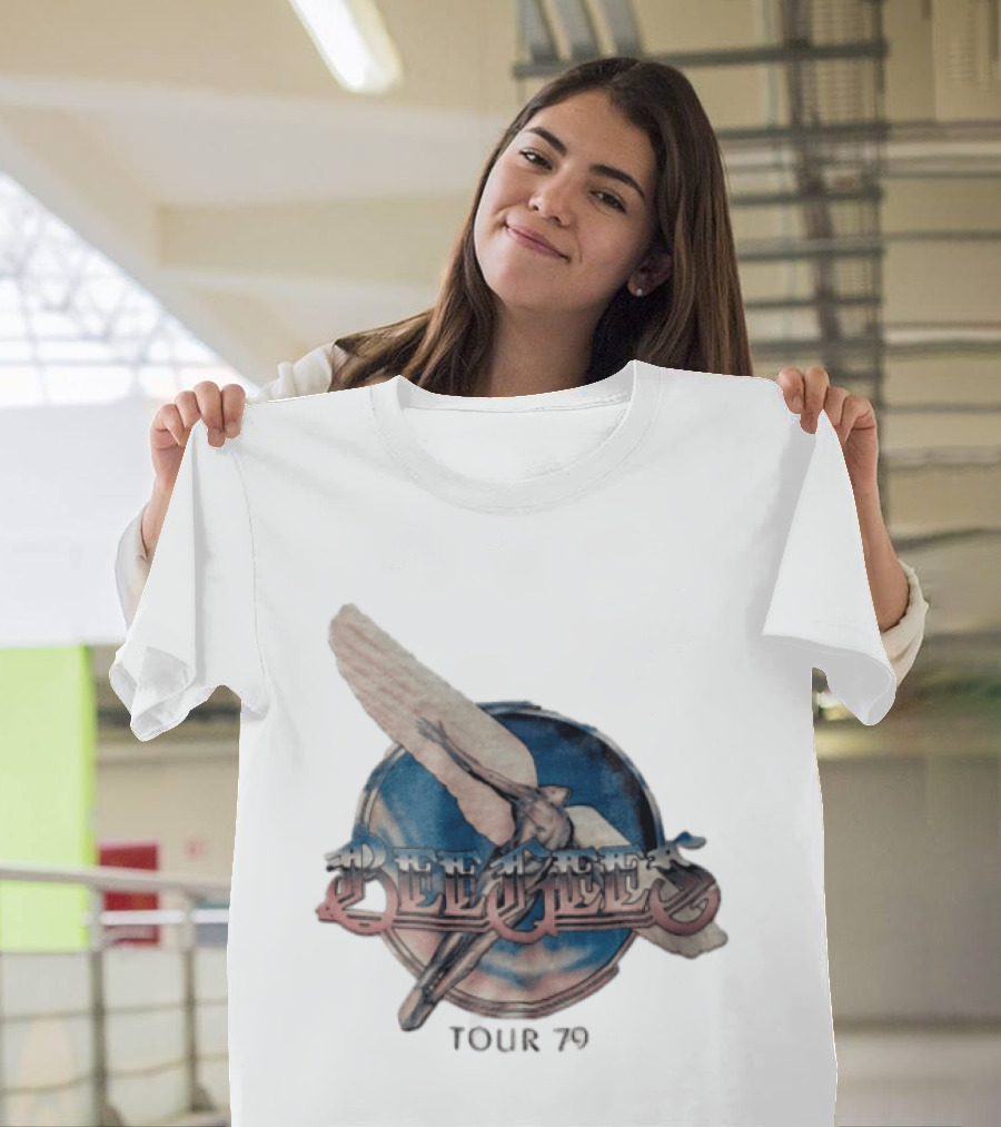 Bee Gees Winged Figure Flying Tour 79 T-Shirt