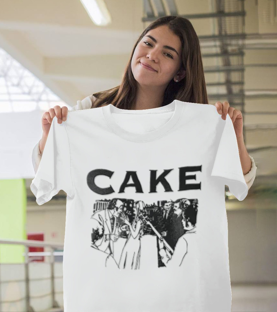 CAKE Band Silhouette In Suits With Instruments T-Shirt