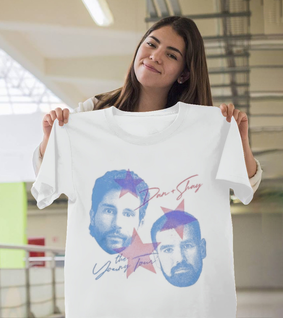 Dan And Shay The Young Tour Crewneck Stars Faces T-Shirt
