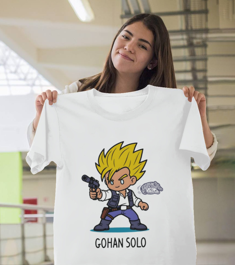 Gohan Solo Star Wars Dragon Ball Z Mashup Super Saiyan T-Shirt