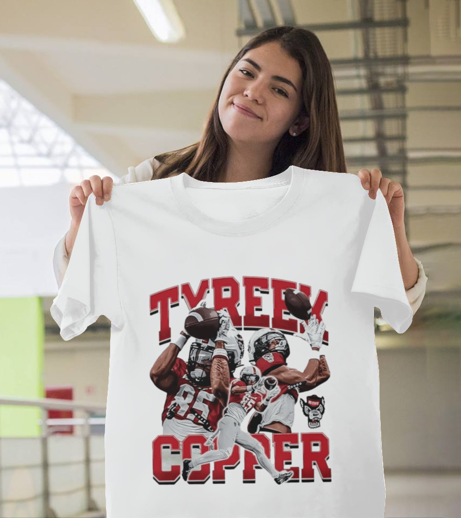 Tyreek Copper NC State Wolfpack Football Collage T-Shirt