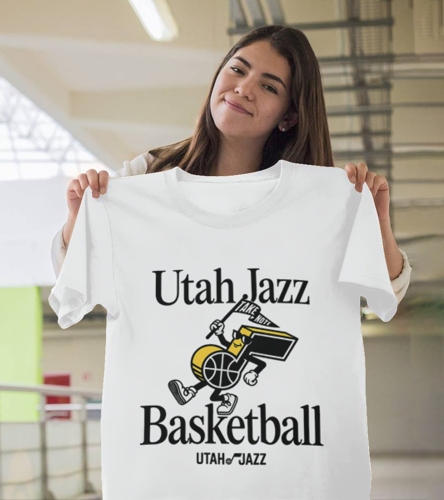 Utah Jazz Take Note Basketball T-Shirt