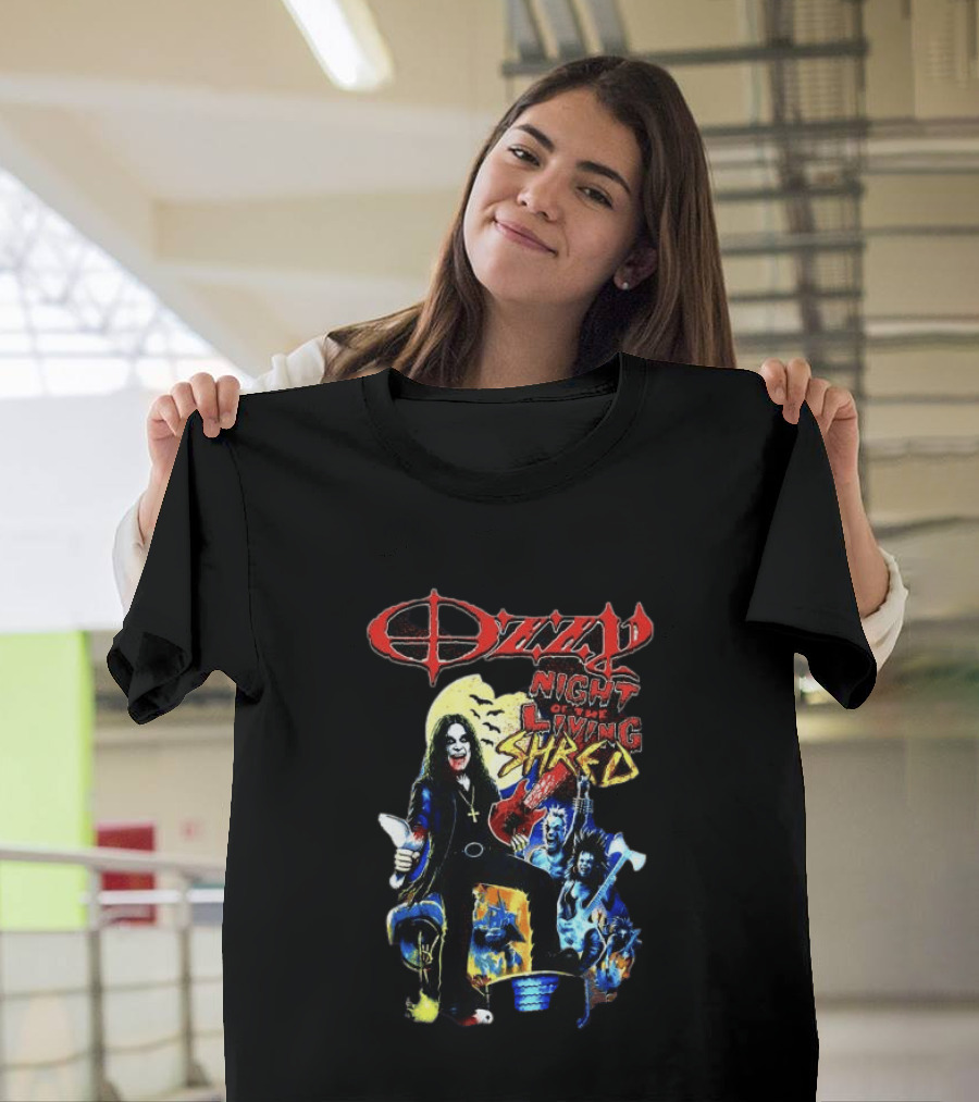 Ozzy Night Of The Living Shred Black T-Shirt