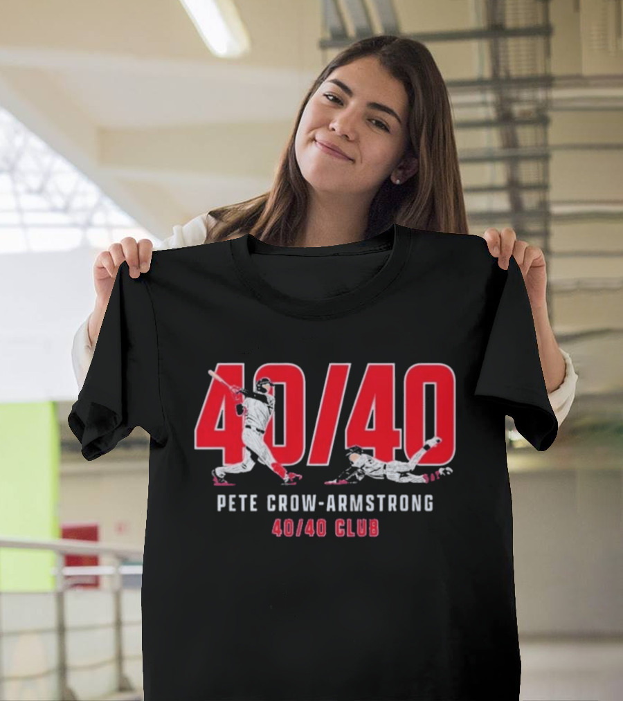 Pete Crow Armstrong 40 40 Club Baseball T-Shirt