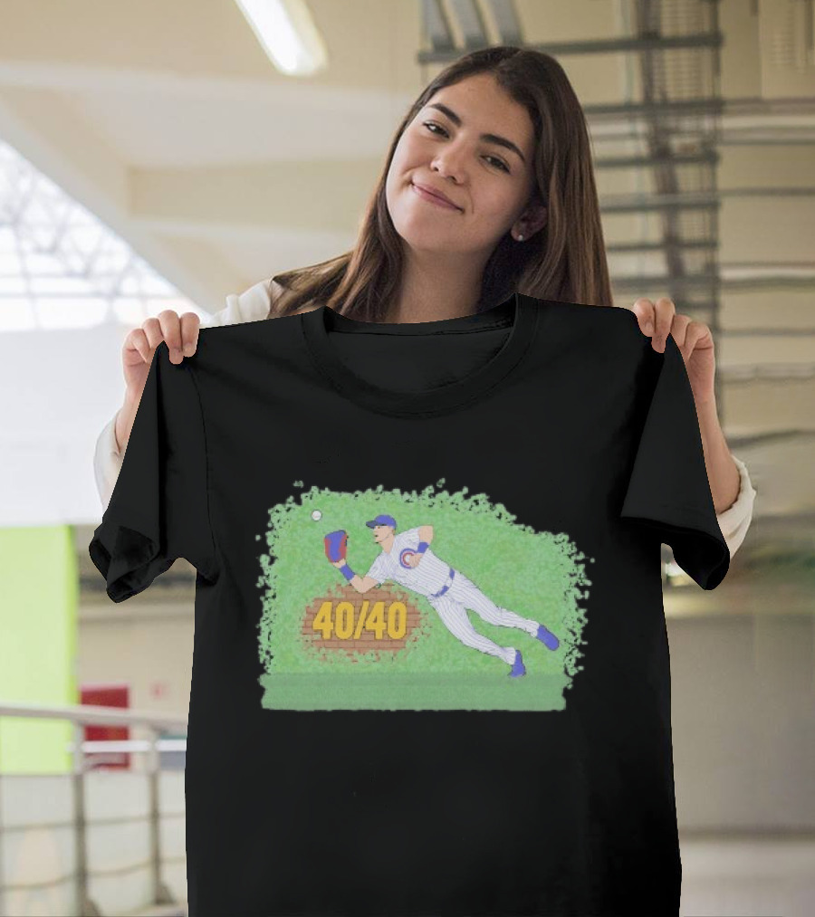 Pete Crow Armstrong 40 40 Chicago Cubs Diving Catch T-Shirt