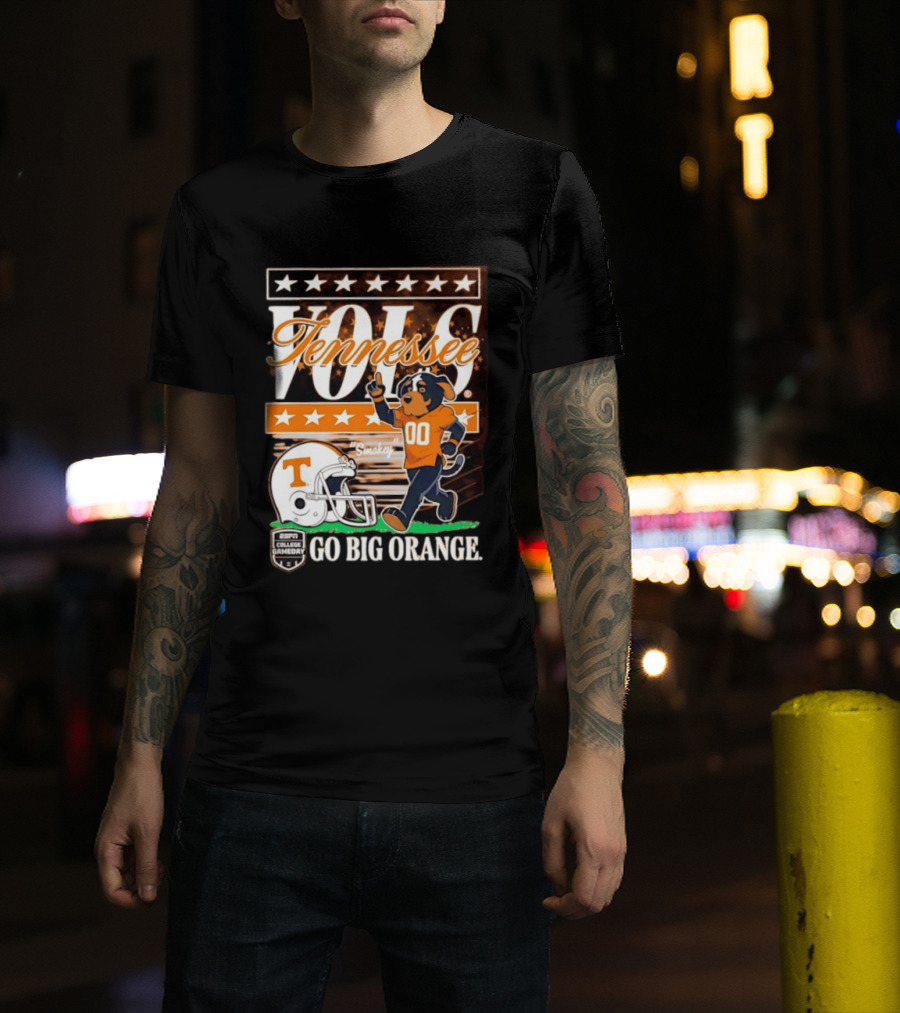Tennessee Vols Smokey Go Big Orange ESPN College Gameday T-Shirt