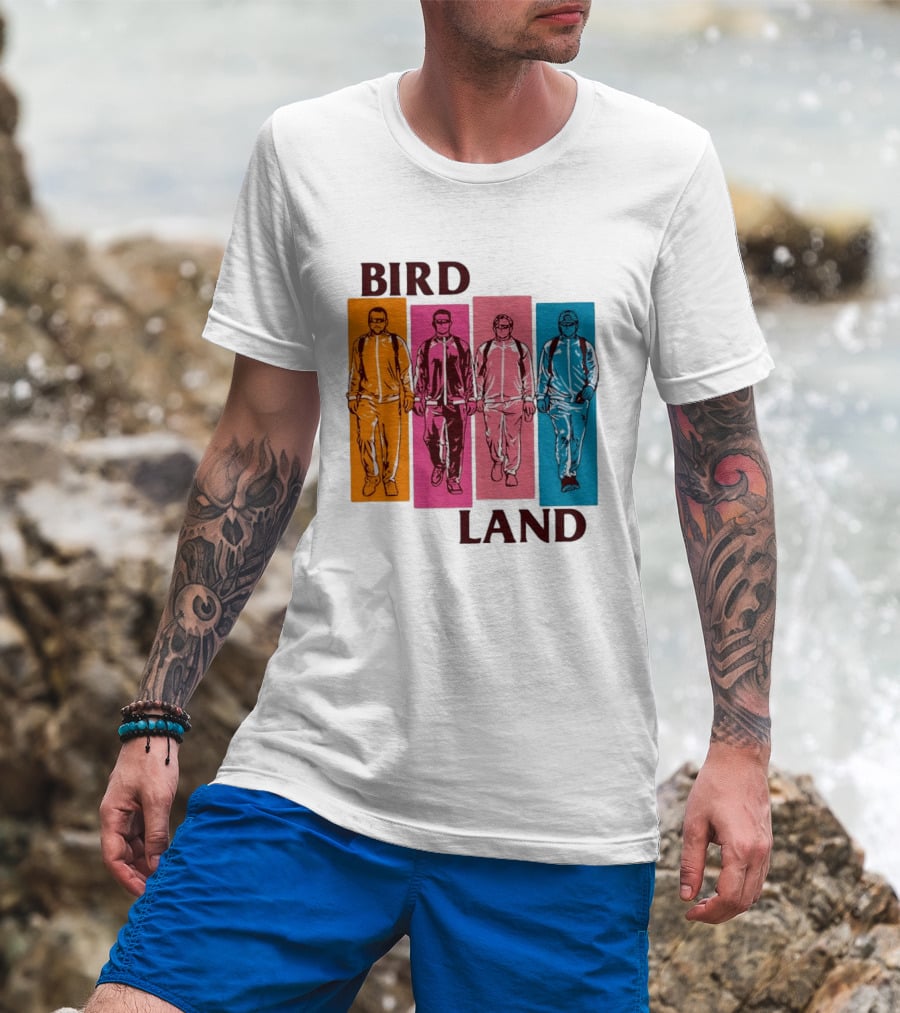 Baltimore Orioles Birdland Colorful Walking Figures T-Shirt