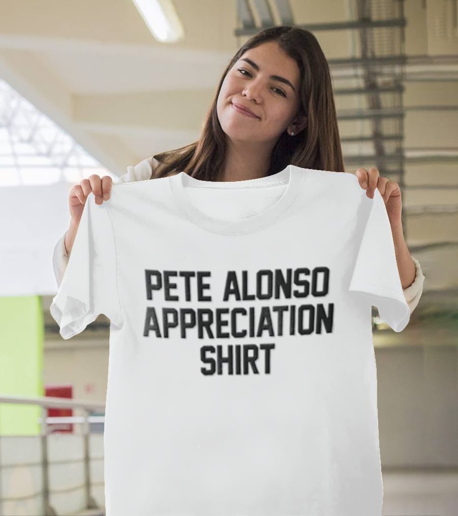 New York Mets Pete Alonso Appreciation Black Orange T-Shirt
