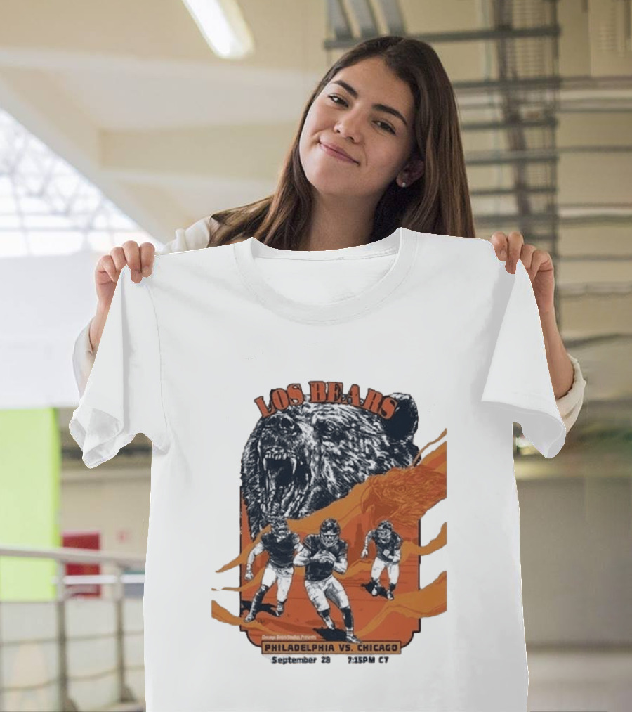 Philadelphia Eagles Vs Chicago Los Bears September 28 2026 Soldier Field Week 3 1:15 PM T-Shirt