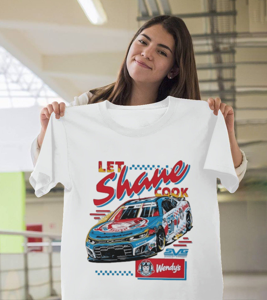 Let Shane Cook Shane Van Gisbergen Wendy's Race Car SVG T-Shirt