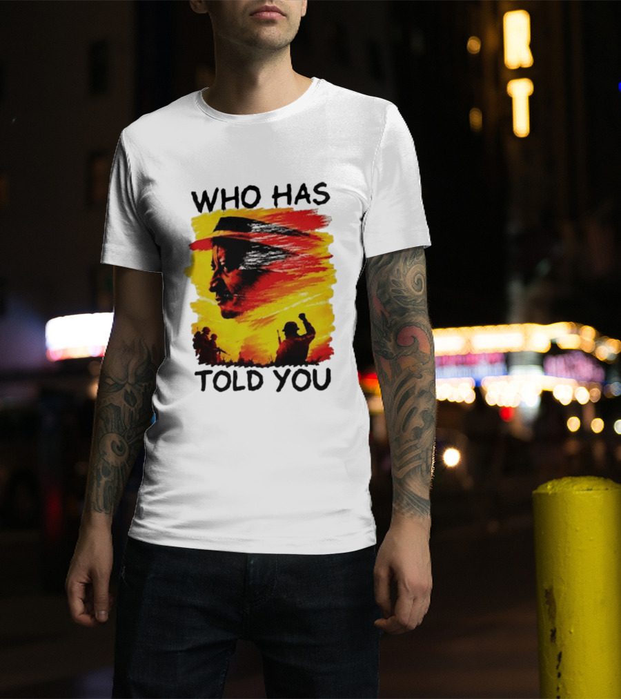 Edwin Sifuna Wears Raila Odinga's Who Has Told You T-Shirt