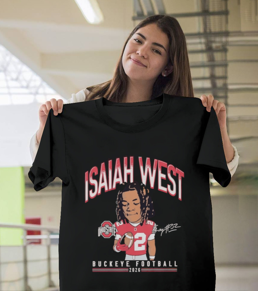 2026 Ohio State Buckeyes Isaiah West Buckeye Football T-Shirt