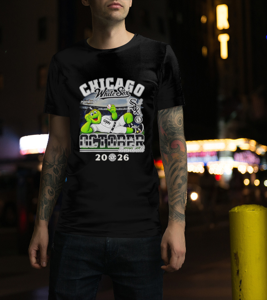 Chicago White Sox Southpaw Mascot 2026 MLB Postseason October Baseball T-Shirt