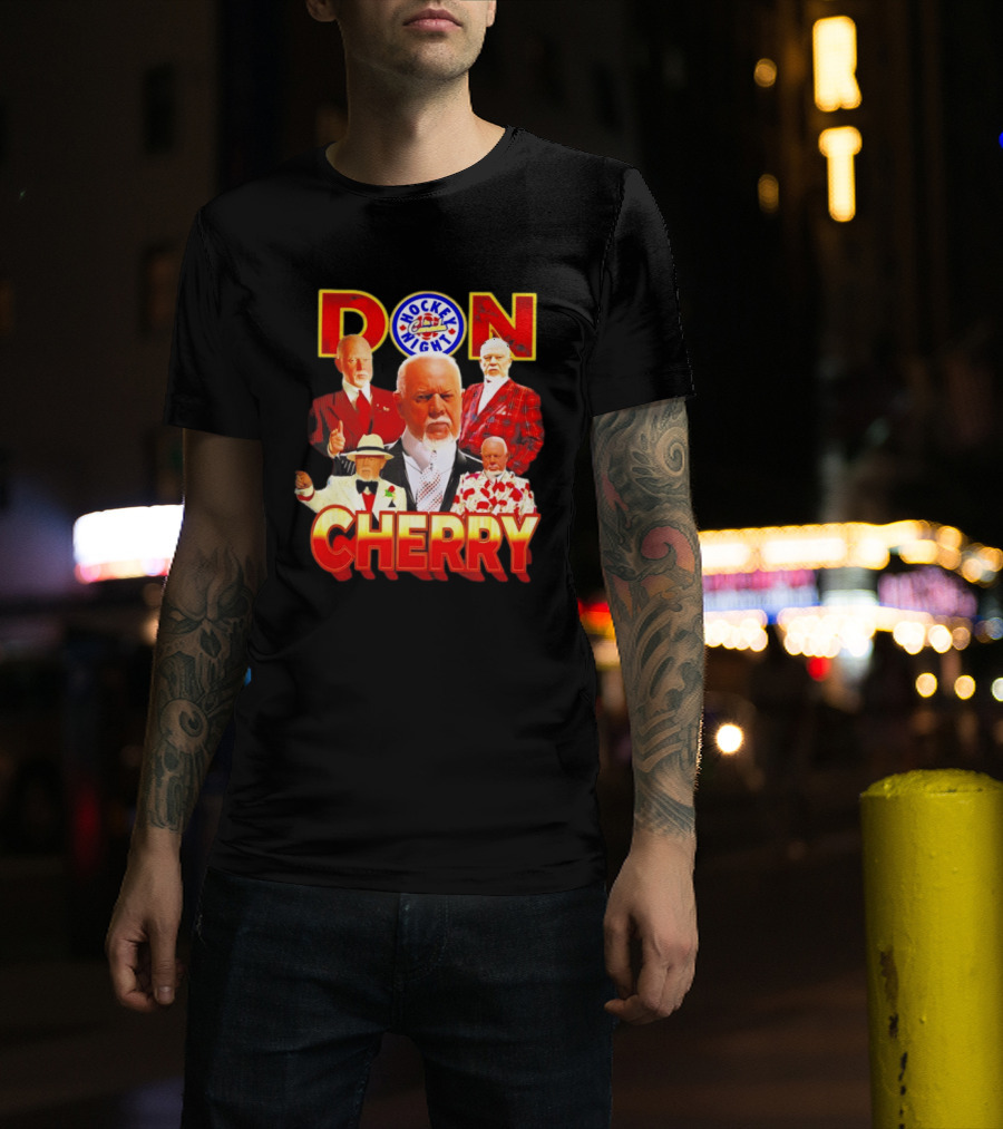 Hockey Night Don Cherry Boston Bruins Bootleg T-Shirt