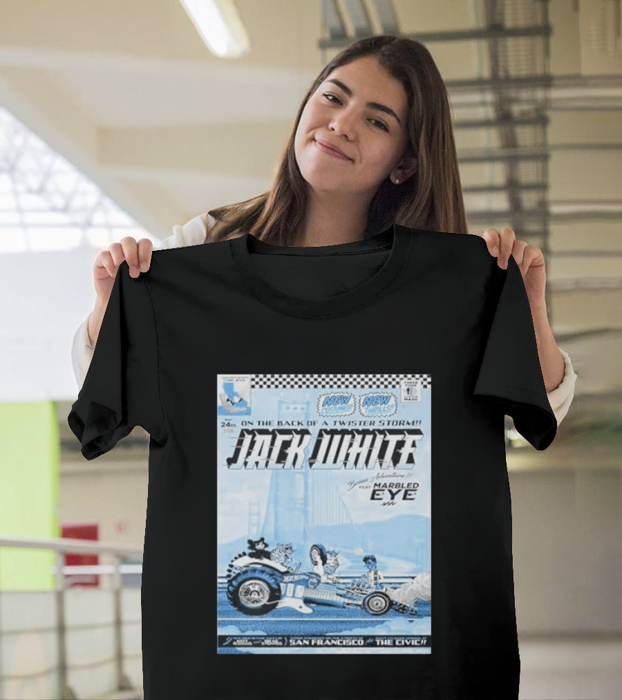 Jack White San Francisco Event At Bill Graham Civic Featuring Marbled Eye 2026 T-Shirt