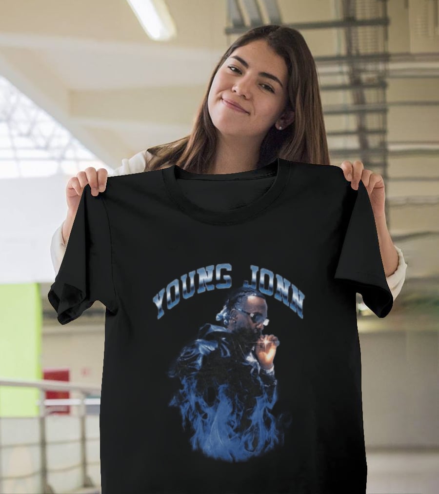 Young Jonn Midnight Frequency Smoke Aesthetic T-Shirt