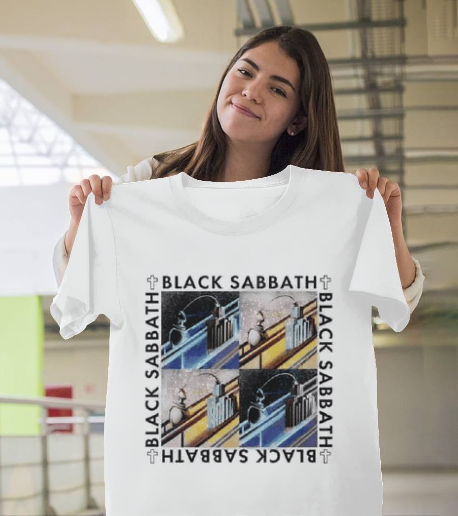 Black Sabbath Technical Ecstasy Raglan Blocks T-Shirt