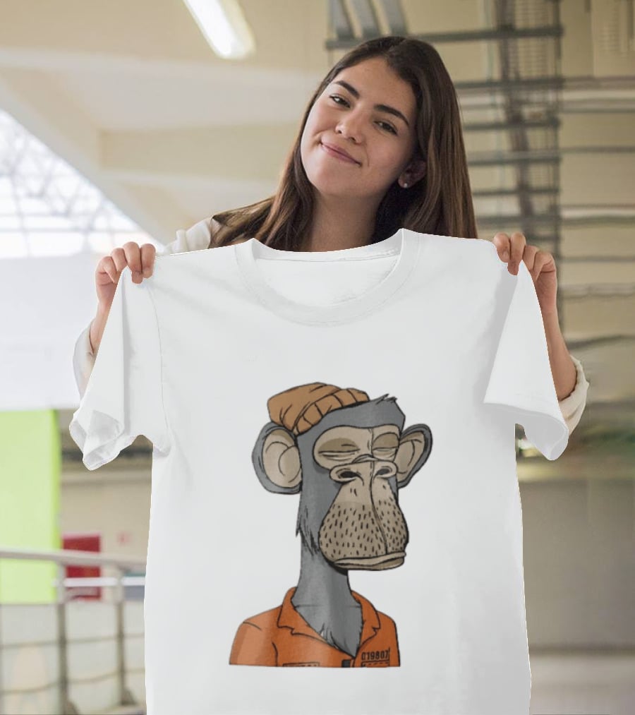 Bored Ape Yacht Club Astronaut Inmate Orange Jumpsuit T-Shirt
