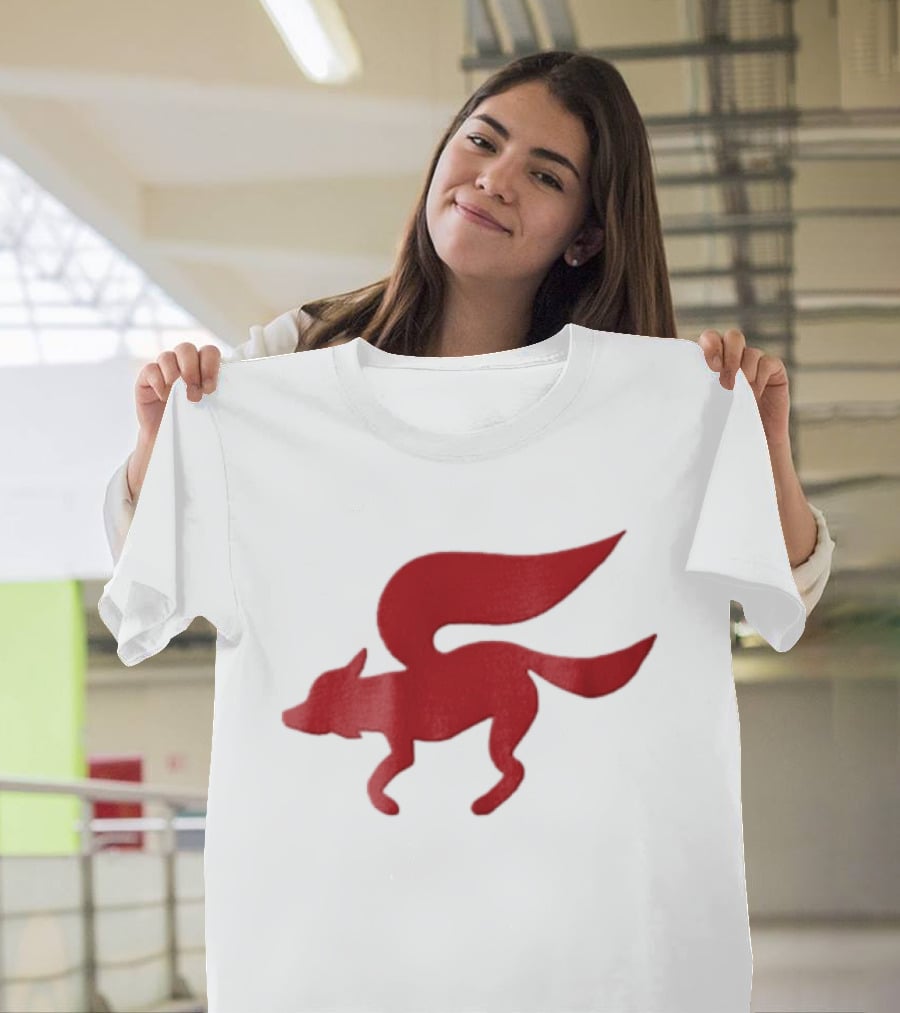 Flying Red Fox Tail Mythical Creature T-Shirt