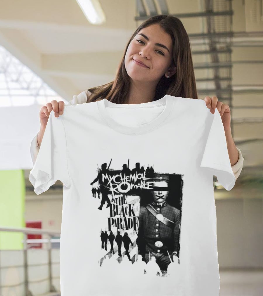 My Chemical Romance Warpath Distressed Band Names T-Shirt