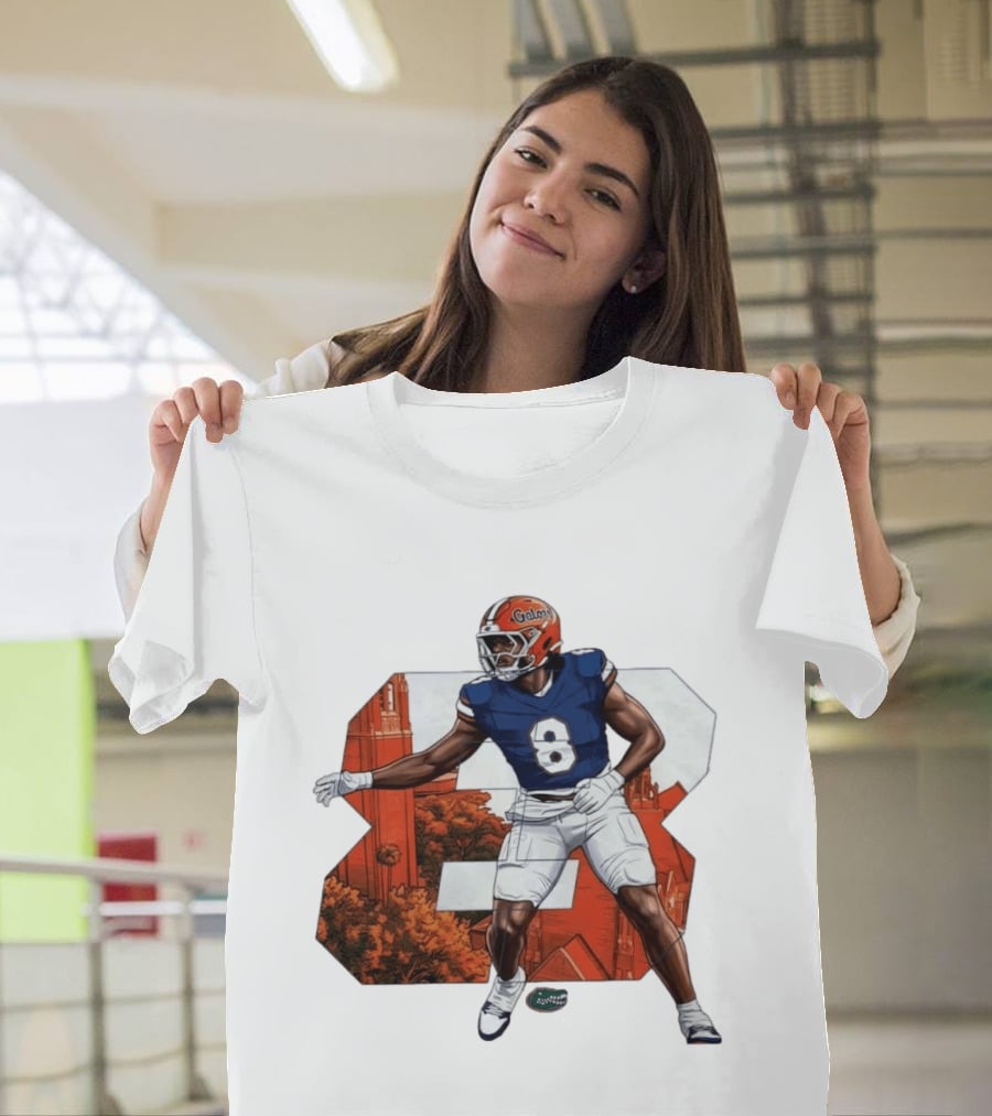 NCAA Florida Gators No 8 Aaron Chiles Jr. T-Shirt