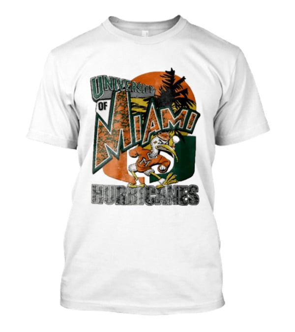 Miami Hurricanes Sebastian The Ibis U Of M Sports Team T-Shirt
