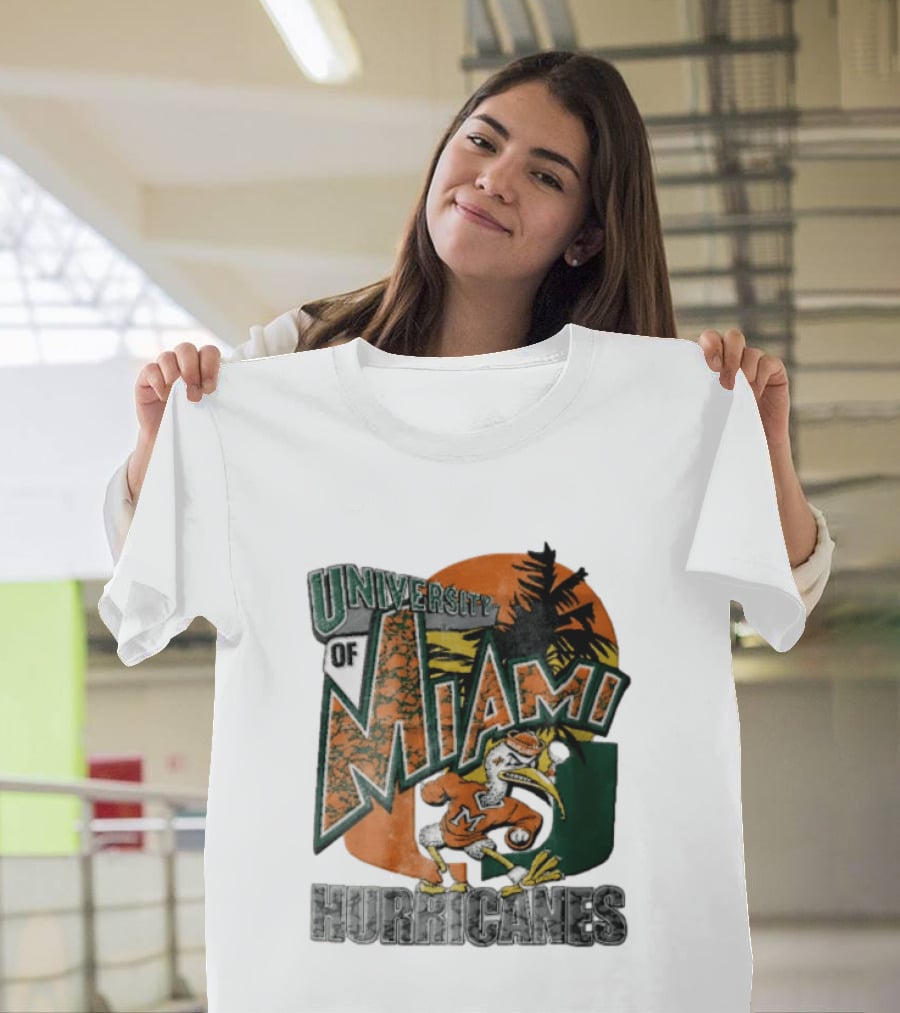Miami Hurricanes Sebastian The Ibis U Of M Sports Team T-Shirt