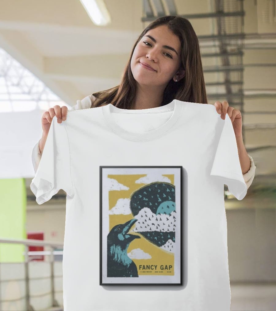 Fancy Gap Oct 2 2026 Boone Saloon Vintage Crow And Cloud Print T-Shirt