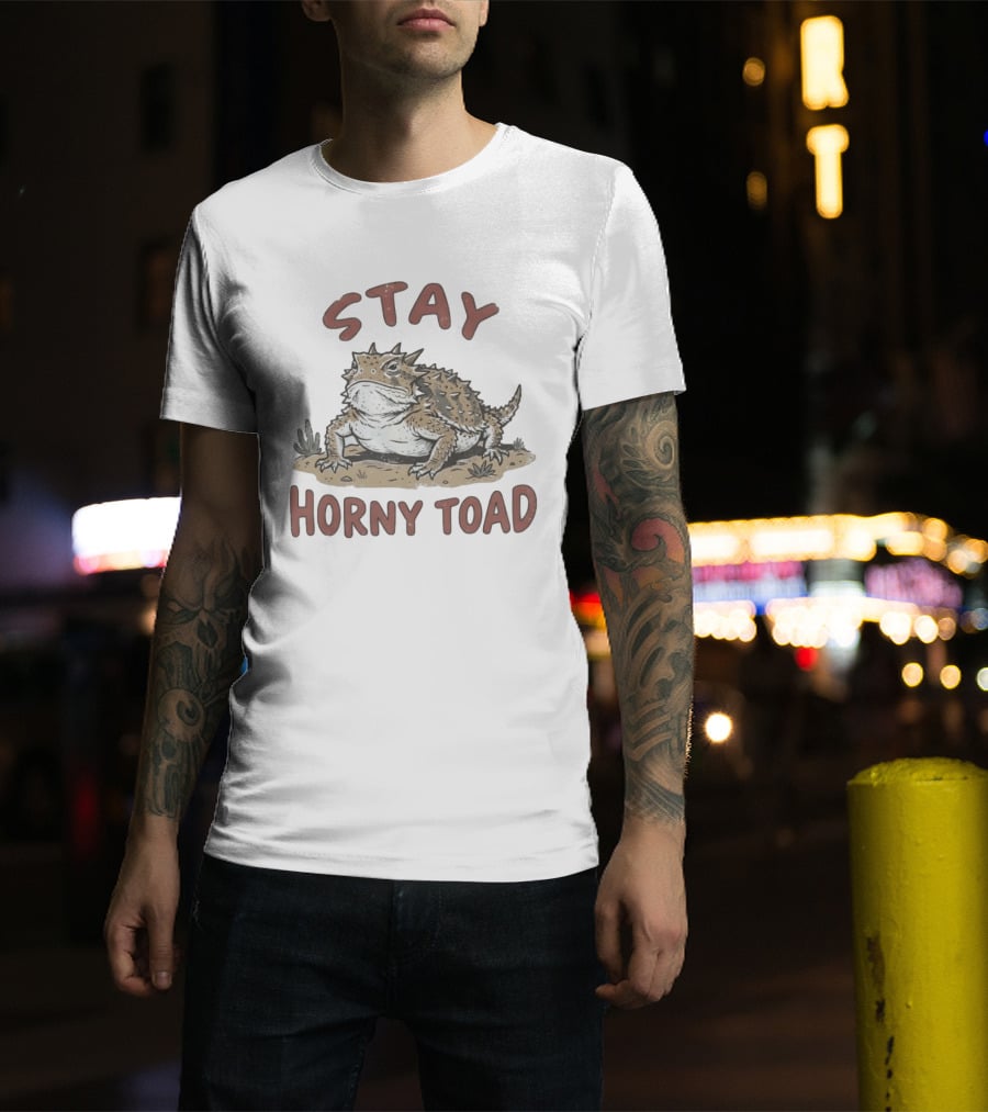 Stay Horny Toad Horned Lizard Desert Animal T-Shirt
