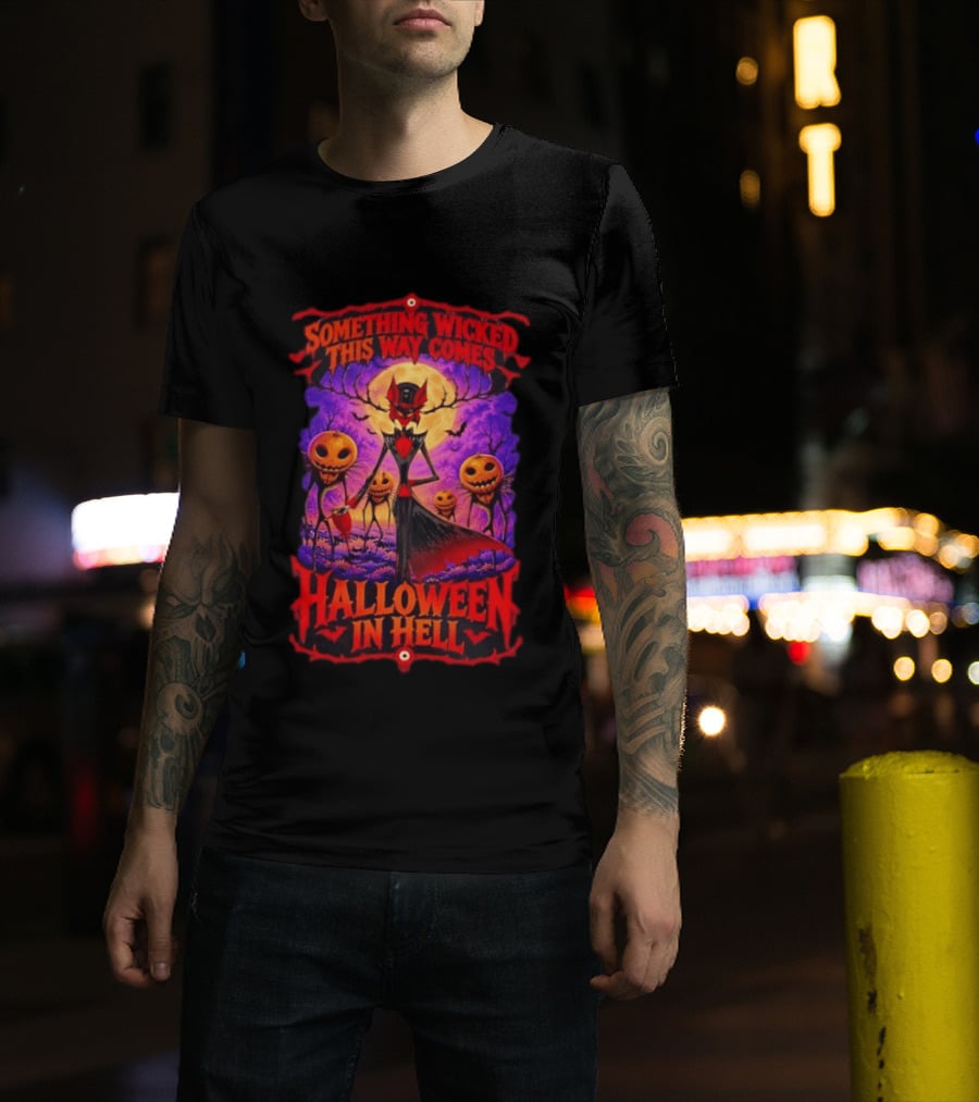 Hazbin Hotel Halloween In Hell Something Wicked This Way Comes T-Shirt