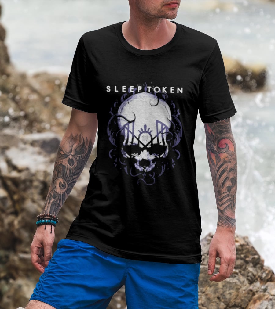 Sleep Token Skull With Crown And Mask T-Shirt