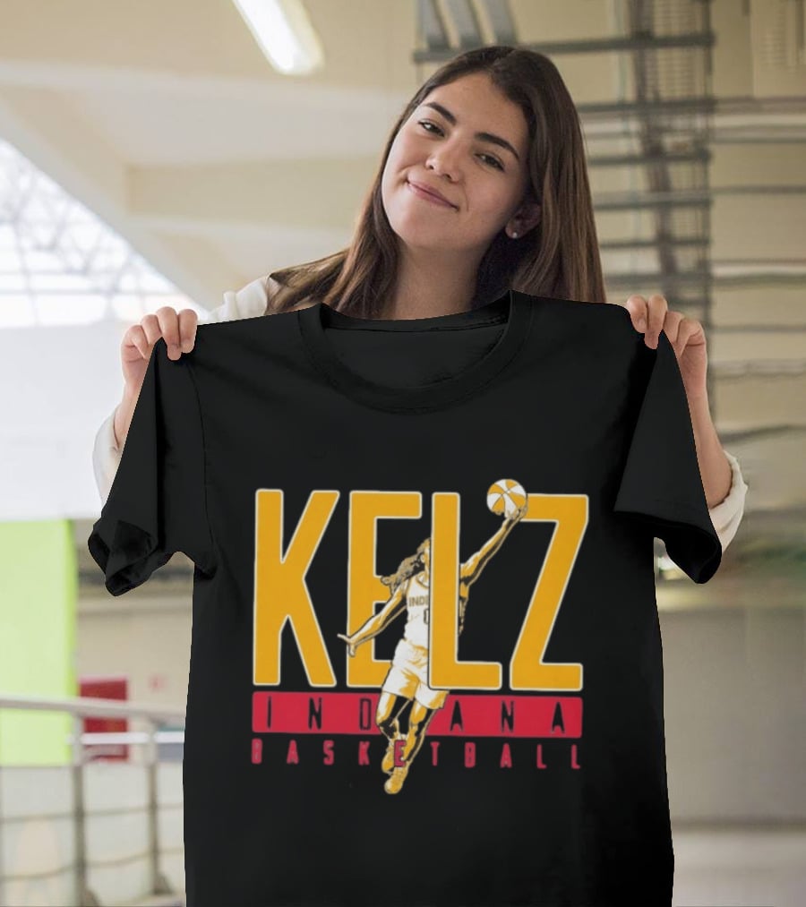 Kelz Indiana Basketball Mitchell Fever Player Dunk T-Shirt