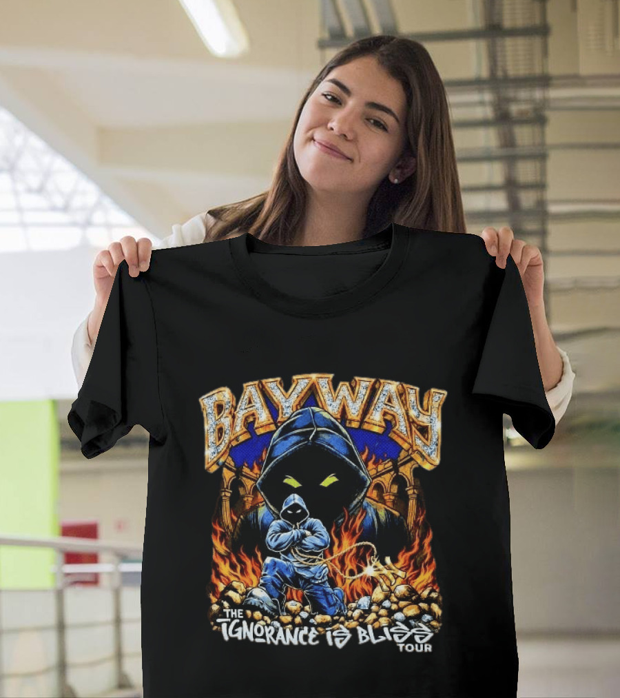 Bayway The Ignorance Is Bliss Tour 2026 And Flames T-Shirt