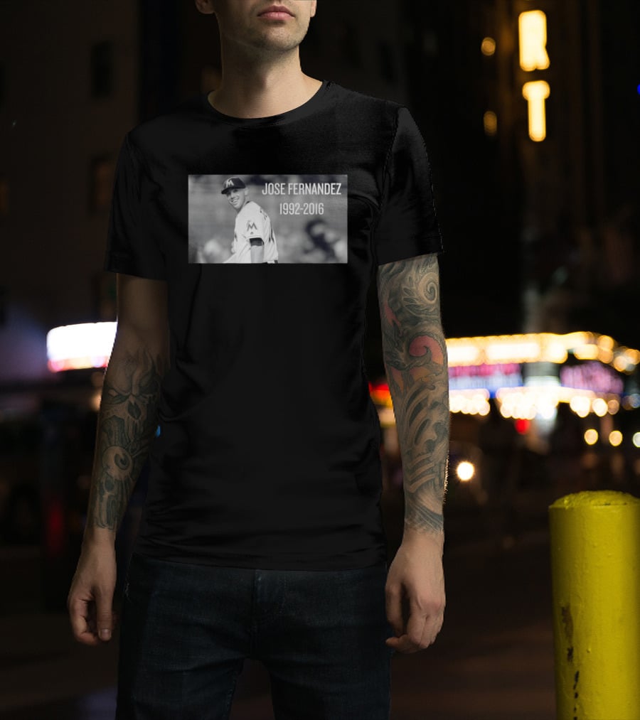 Jose Fernandez Miami 1992 2016 Memoriam T-Shirt