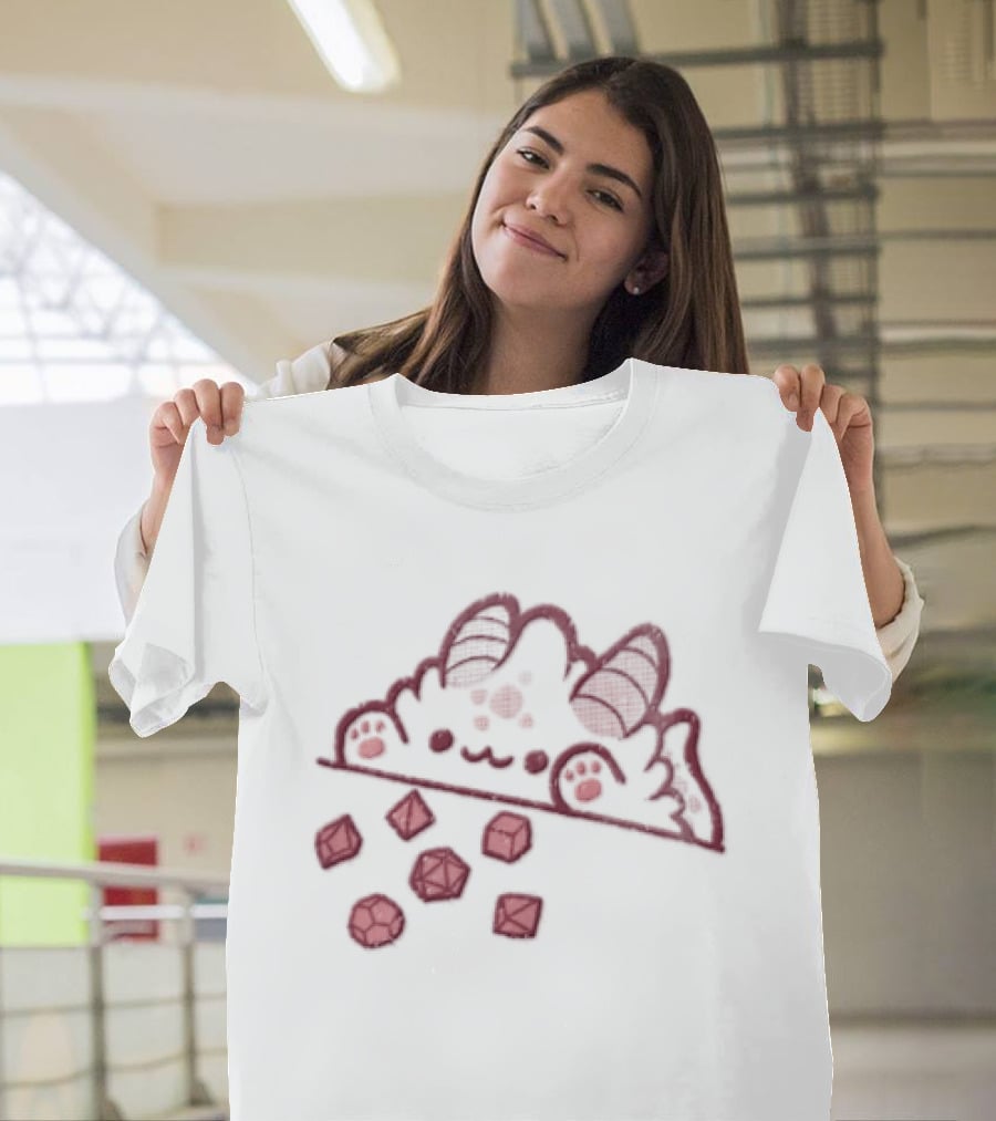Bongo Cat Dnd Adventure Dice Fantasy T-Shirt