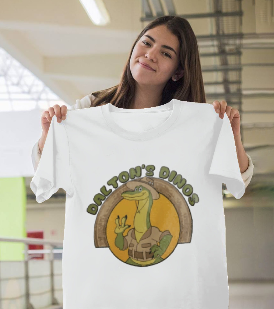 Dalton's Dino's Cartoon Dinosaur Safari Adventure Outfit T-Shirt