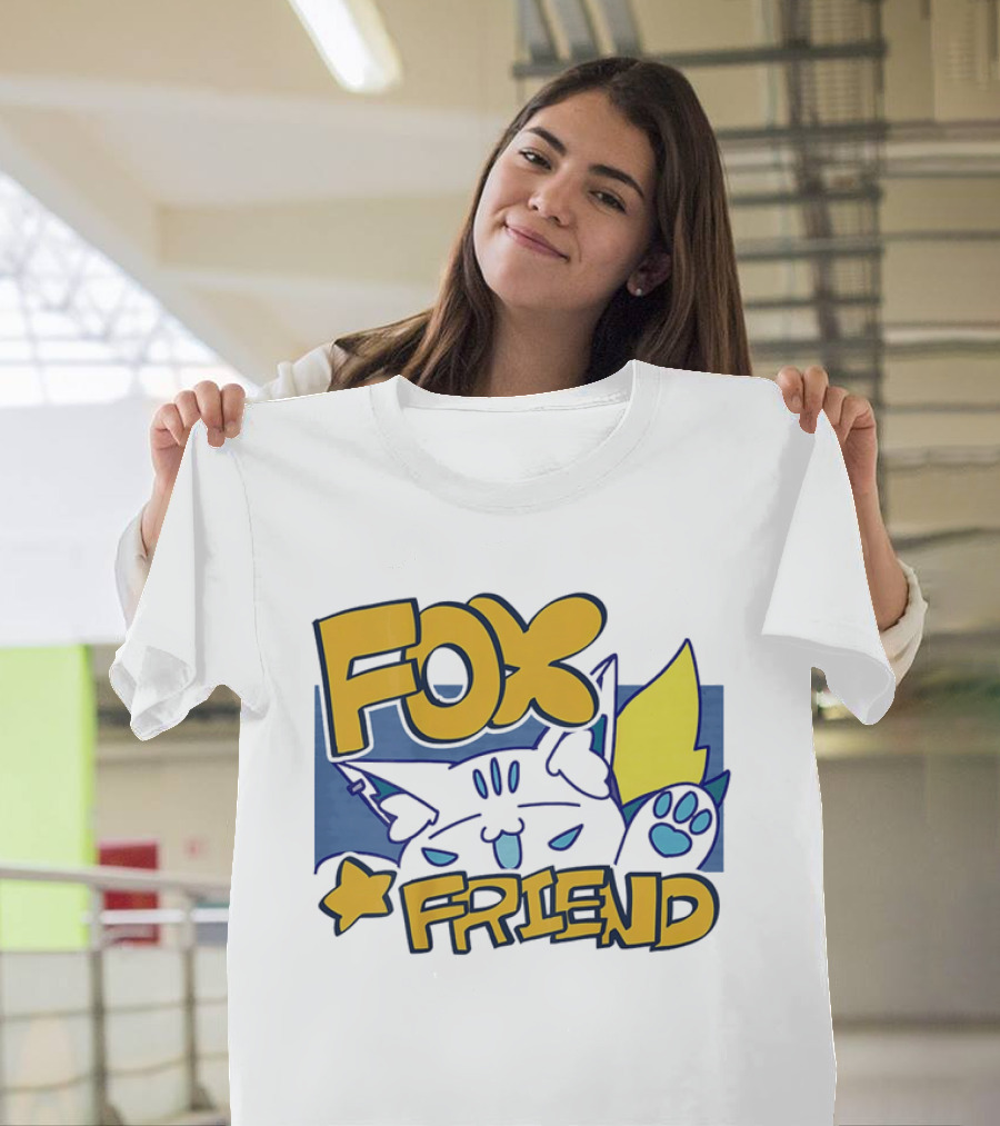 Shirakami Fubuki Fox Friend Anime Style Companion T-Shirt